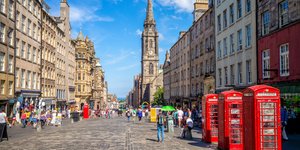 Άποψη του δρόμου Royal Mile, στο Εδιμβούργο
