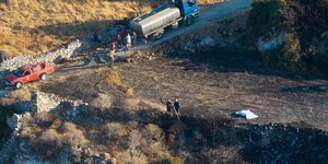 Το σημείο της πτώσης του ελικοπτέρου στη Σϊφνο