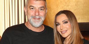 Ο Βασίλης Μπισμπίκης και η Δέσποινα Βανδή 