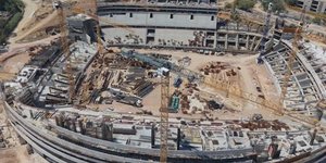 Πανοραμικό πλάνο από τα έργα στον Βοτανικό