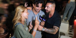 Χριστίνα Παππά και Τριαντάφυλλος συναντήθηκαν στη Μύκονο