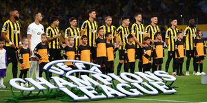 Οι παίκτες της ΑΕΚ στην αναμέτρηση με τη ΛΑΣΚ στο Champions League