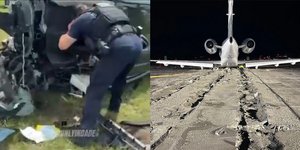 H στιγμή του εντοπισμού επιζώντα σε ΙΧ που συνέτριψε αεροπλάνο της Amazon