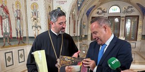 Ο θρησκευτικός τουρισμός στο επίκεντρο της συνάντησης του δημάρχου Θεσσαλονίκης Στ.Αγγελούδη με τον Πατριάρχη Ρουμανίας Δανιήλ