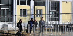 Το κτίριο που διεξάγεται η δίκη για τα Τέμπη