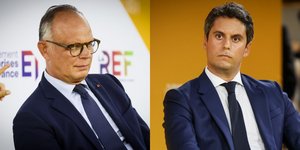 Οι κεντρώοι πρώην πρωθυπουργοί της Γαλλίας, Εντουάρ Φιλίπ και Γκαμπριέλ Ατάλ 
