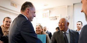 Ο Γιώργος Γεραπετρίτης και ο Αντόνιο Κόστα