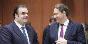 Ο Κυριάκος Πιερρακάκης με τον γερμανό ΥΠΟΙΚ