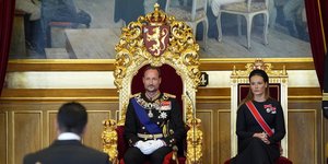 Ο βασιλιάς της Νορβηγίας Χάακον και η διάδοχος του θρόνου Ίνγκριντ Αλεξάντρα