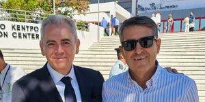 Μάξιμος Χαρακόπουλος και Γιώργος Μυλωνάκης στη ΔΕΘ