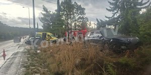 Σοβαρό τροχαίο στις Κεχριές Κορινθίας, σύγκρουση δύο Ι.Χ αυτοκινητων