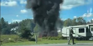 F-16 συνετρίβη σε κατοικημένη περιοχή στο Μίσιγκαν