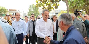Στον Ασπρόπυργο ο Κυριάκος Μητσοτάκης