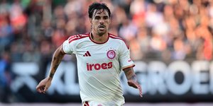 Ο Ντάνι Γκαρθία στο ματς του Ολυμπιακού με την Ναϊμέγκεν στο Champions League