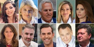 (Επάνω αριστερά): Στέλλα Βαρτελάτου, Γεωργία Γεννιά, Ευάγγελος Αποστολάκης, Μάρα Κουκουδάκη, Νίνα Kασιμάτη (Κάτω αριστερά): Ελίνα Βερυκάκη, Δημήτρης Διαμαντίδης, Στέφανος Κωνσταντινίδης, Αντώνης Λιντζέρης, Θεόδωρος Τερζής