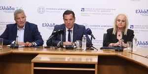 Γ. Πατούλης, Άδ. Γεωργιάδης, Μ. Παγώνη