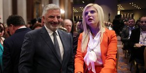 Ο Γιώργος Πατούλης και η Μαρίνα Σταυράκη