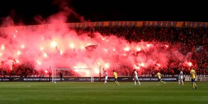 Εικόνα από εντός έδρας ματς του ΑΠΟΕΛ