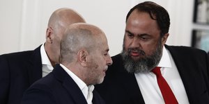 Ο Βαγγέλης Μαρινάκης με τον Γιάννη Αλαφούζο