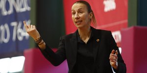 Η Στέλλα Καλτσίδου σε αναμέτρηση του Αθηναϊκού με τον ΑΟ Αμύντας