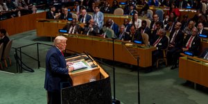 Ο Ντόναλντ Τραμπ μιλάει στα Ηνωμένα Εθνη