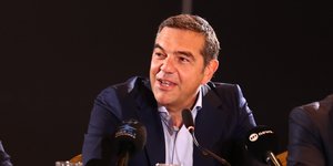 Ο επικεφαλής της ΕΛΑΣ Αλέξης Τσίπρας