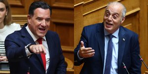 Άδωνις Γεωργιάδης και Κυριάκος Βελόπουλος / Φωτογραφία: Intimenews
