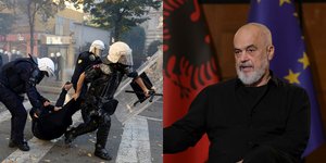 Σφοδρές διαδηλώσεις στα Τίρανα με τον Έντι Ράμα να απορρίπτει το αίτημα για παραίτησή του