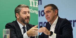 Νίκος Ανδρουλάκης και Αλέξης Τσίπρας