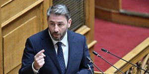 Ο Νίκος Ανδρουλάκης στη Βουλή
