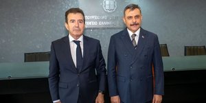 Michalis Chrysochoidis with Mustafa Ciftci