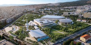 Πανοραμική άποψη του χώρου της ΔΕΘ