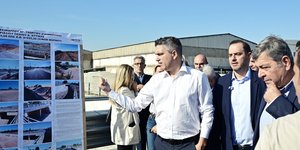 Χρίστος Δήμας στην παράδοση του έργου