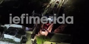 Η στιγμή που η ΕΛΑΣ κάνει έφοδο σε καταυλισμό Ρομά στα Μέγαρα 