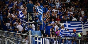 Κόσμος της Εθνικής Ελλάδος στο εκτός έδρας παιχνίδι με την Γερμανία στο Nations League