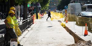 Εργασίες στο δίκτυο φυσικού αερίου 