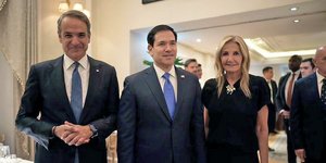 Η Μαρέβα Γκραμπόβσκι ανέβασε φωτό από το δείπνο προς τιμήν του Μάρκο Ρούμπιο χθες βράδυ στο King George [εικόνες]