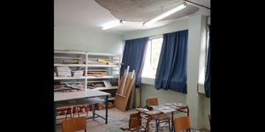 Aποκολλήθηκε σοβάς από ταβάνι σχολείου