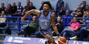 Στιγμιότυπο από αγώνα του Ηρακλή στην Basket League
