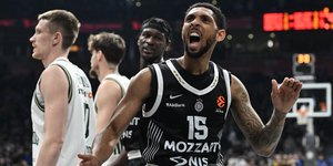 Ο Κάμερον Πέιν σε παιχνίδι της Παρτίζαν με τον Παναθηναϊκό AKTOR στην Euroleague
