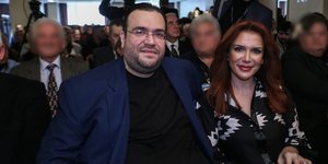 Ο Φίλιππος Καμπούρης με την σύζυγό του