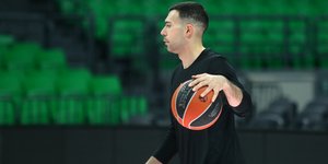 Ο Κώστας Σλούκας σε προπόνηση του Παναθηναϊκού AKTOR