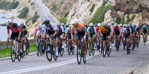 Ποδηλάτες στον περυσινό αγώνα UCI Gran Fondo Loutraki Greece