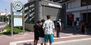 Η στάση του Μετρό Θεσσαλονίκης στην Καλαμαριά