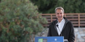 Ο Κυριάκος Μητσοτάκης στην Πιερία