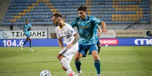 Φάση από το παιχνίδι του Asteras AKTOR με τον Λεβαδειακό