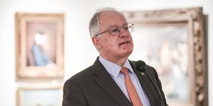 Ο Κωνσταντίνος Τασούλας εγκαινίασε την έκθεση «Π.Τέτσης - Γ. Ρόρρης. Από Φως κι από Χώμα» στην Πινακοθήκη Ε. Αβέρωφ στο Μέτσοβο