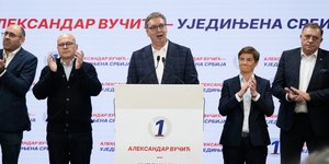 Ο Αλεξάνταρ Βούτσιτς, απερχόμενος πρόεδρος της Σερβίας