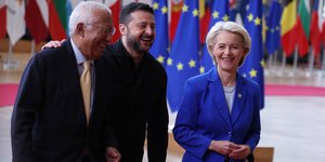 O Βολοντίμιρ Ζελένσκι στη Σύνοδο Κορυφής της ΕΕ 
