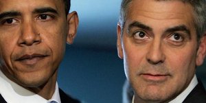 Βραδιά με αντροπαρέα και ταινία για τον Ομπάμα –Είδε το «Μνημείων Ανδρες» με Κλο